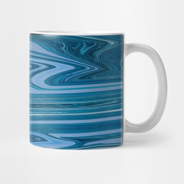 Blue Liquid Marble waves color pattern by Dolta